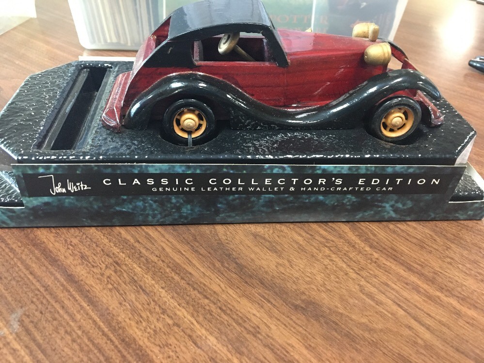 John Weitz classic collector's hand crafted car read