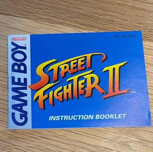 Street Fighter II (Game Boy, 1995) NUR HANDBUCH.