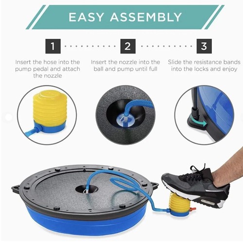 Bosu Large Ball Balance Training Stability Yoga Core Strength Cardi - Picture 2 of 7