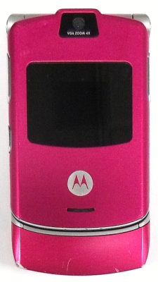 Motorola RAZR V3 - Pink and Silver ( T-Mobile ) Very Rare Flip
