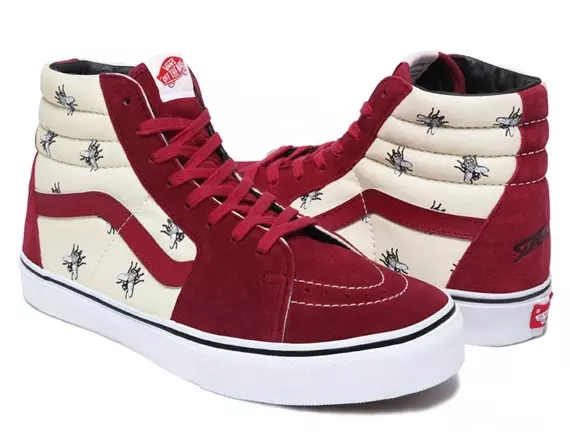 DS Supreme x Vans Sk8 Hi Flies taille 10 2011 New York