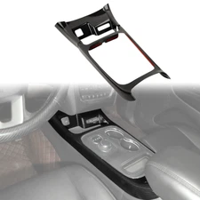 Carbon Fiber Center Console Gear Shift Panel Cover Trim For Dodge Durango 2014+