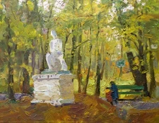 Original oil painting on canvas Realistic art by Lozovoy