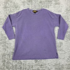 Vintage Eddie Bauer Sweatshirt Womens Size Extra Small Purple Oversized USA Made