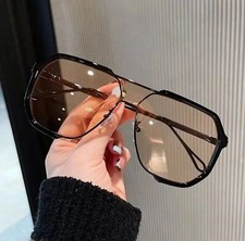 Oversized Sunglasses Women 2024 New Unique One Piece Fashion Sunglasses