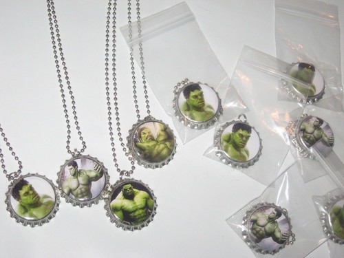 shrek donkey fiona Bottle Cap Necklaces birthday party favors lot of 20 loot bag - Picture 2 of 3