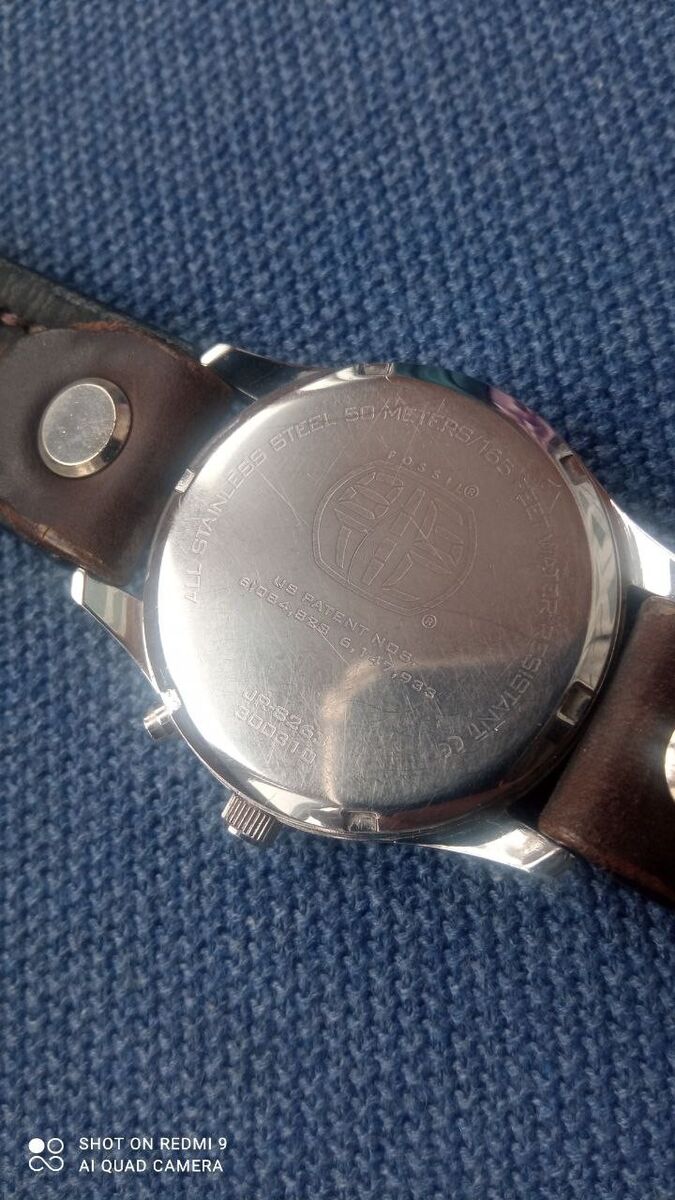 Fossil Big Tic JR-8263 Men's Stainless Steel Blue Dial, New Fossil Big Tic JR-8263 Men's Stainless Steel Blue Dial, New