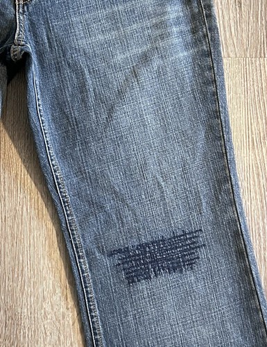 NWT Tommy Hilfiger Jeans Womens Size 8 Blue Denim Pants 32x32” Vintage 2002 - Afbeelding 6 van 24