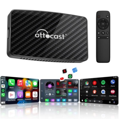 OTTOCAST Play2Video Pro YouTube IPTV Wireless Carplay Android Auto & Remote DE