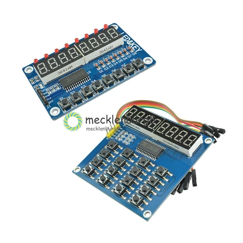 16-Button 8-Button Digits Digital LED 8-Bit TM1638 Display Module For Arduino