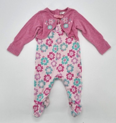 Mädchen Overall Strampeln mit Weste und Füßen von M&Co BABY in Gr. 62/68 (3-6 M)