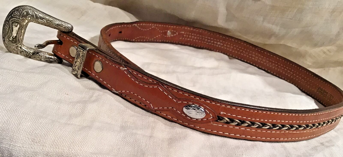 Vintage Red Snakeskin style leather belt hand made in Texas by Circle of Yoakum Red Snakeskin Belt - Etsy main image 4