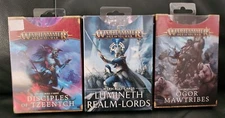 Warhammer AOS Age of Sigmar Warscroll Cards - Tzeentch, Lumineth, Ogor Mawtribes