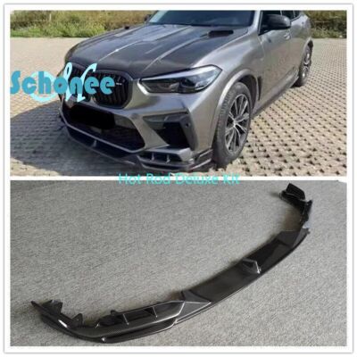 Carbon Fiber Front Bumper Diffuser Splitter Lip For BMW X5 F95 M Competition