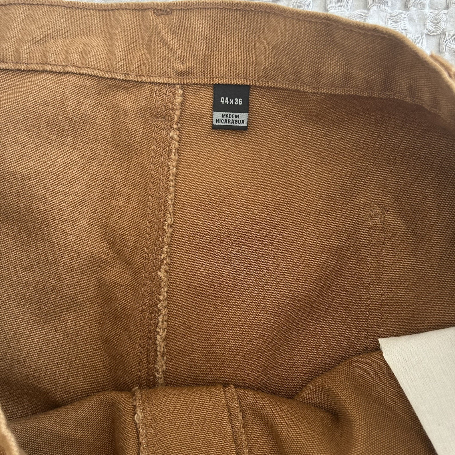 New Carhartt Loose Fit Washed Duck Utility Work Pant NWT 44/36 Brown thumbnail 9