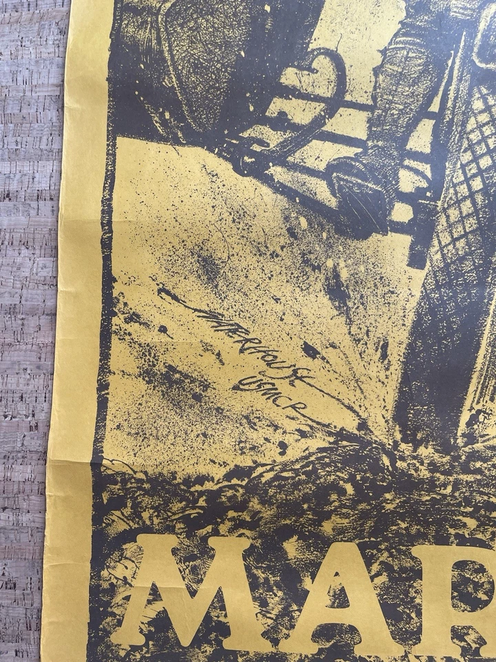 Póster de reclutamiento vintage de USMC por Charles Waterhouse Marine en Harley Davidson Foto 3 de 4