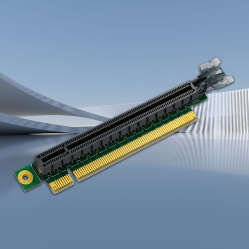 PCIE3.0 16X 90 Degree Right Angled Reverse Risers Extension Card Adapters for 1U - 第 2/8 張圖片