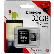[US] NEW KINGSTON SDC10G2/32GBFR microSD HC Card 32GB Class 10 UHS-I