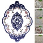 Vintage Lace Tablecloth with Rose Embroidery for Wedding and Party Decor