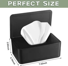 Dryer Sheet Holder with Hinged Lid,Plastic Dryer Sheet Dispenser Container Stora