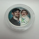 Your Family Photo Custom Personalized Silver Eagle 1oz .999 Silver Dollar Coin