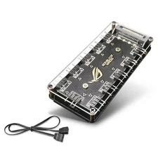 5V 3-Pin RGB 10 Hub Splitter SATA Power 3pin ARGB Adapter Extension Cable e