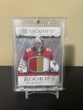 2021-22 Upper Deck Exquisite Collection Rookie Patch Spencer Knight /99 #R-SK