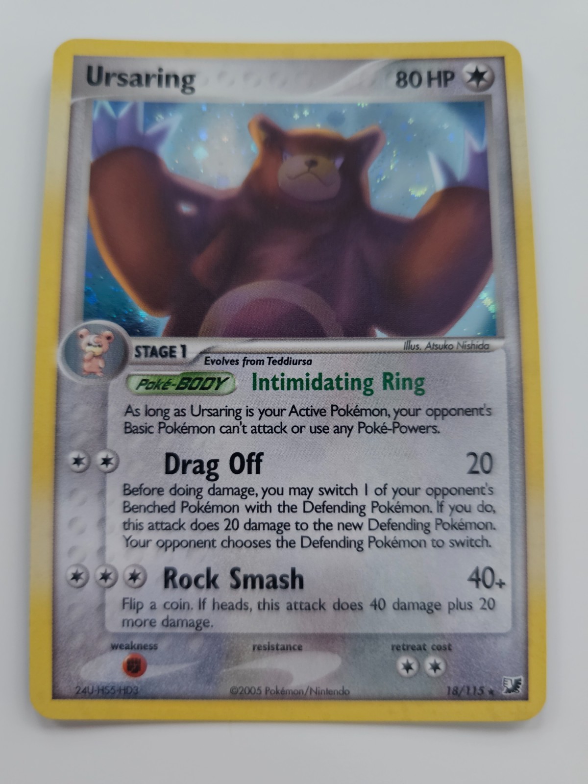 Pokemon Ursaring Holo Unseen Forces 18/115 NM