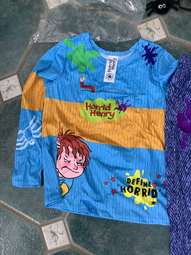 horrid henry fancy dress complete kit Tu 9/10 years vgc - Picture 3 of 5