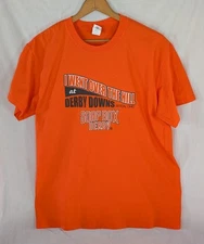 All-American Soap Box Derby Akron Ohio Racing T-Shirt LARGE Over the Hill Orange