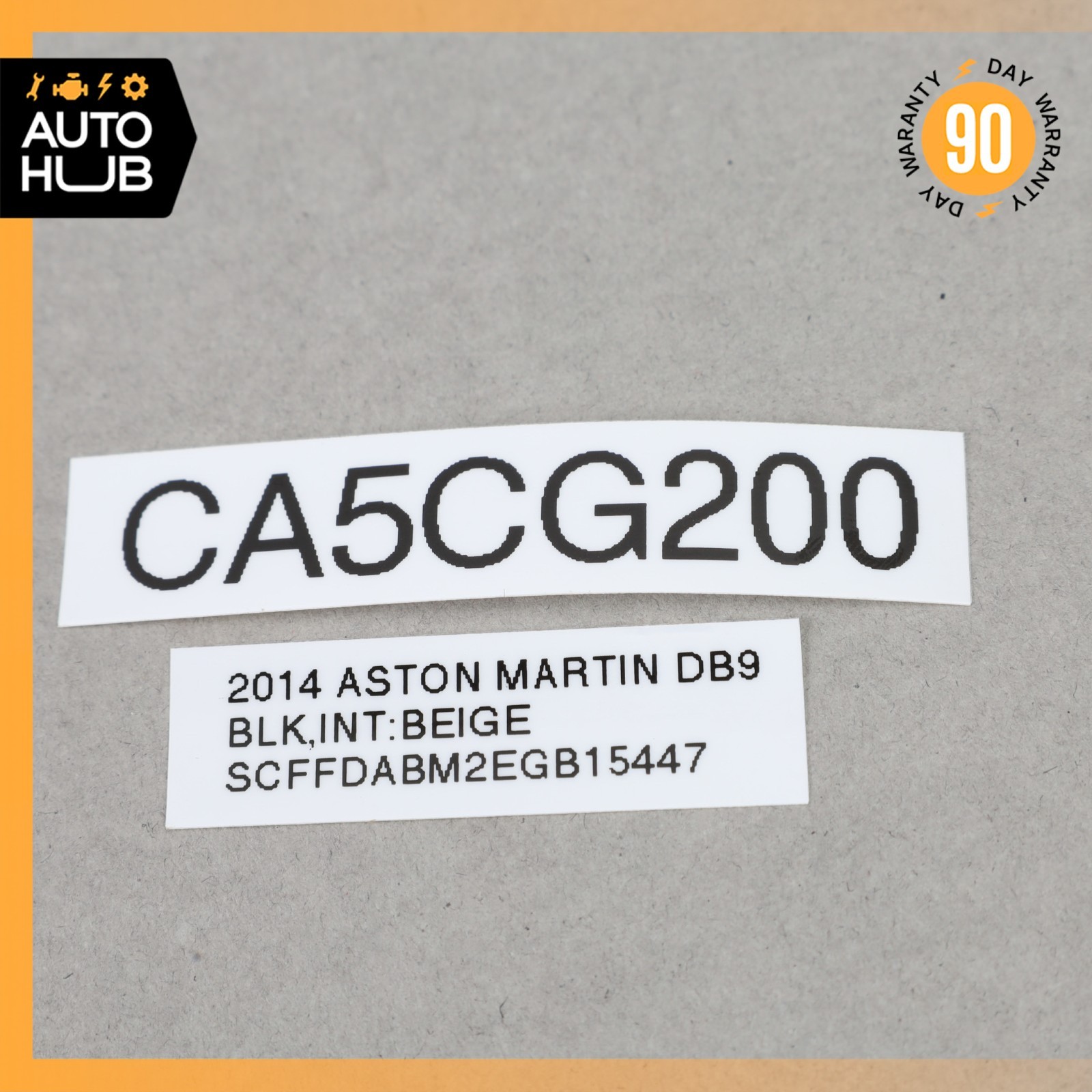 Aston Martin DB9 Triangle Mirror Cover Left Side 9G43830913AAW OEM 22k