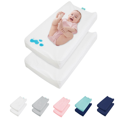 #ad Waterproof Changing Pad Covers Breathable Change Table Sheets 2 Pack 32quot;X16quot; $19.99