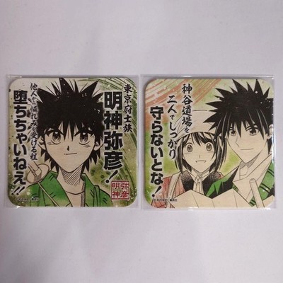 Rurouni Kenshin Exhibition Art Coaster Myojin Yahiko & Sanjo Tsubame