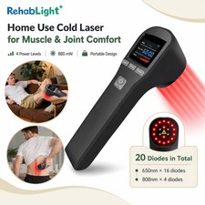 650nm 808nm LLLT Laser Treatment 880mW for Neuropathy Sciatica Back Pain Care