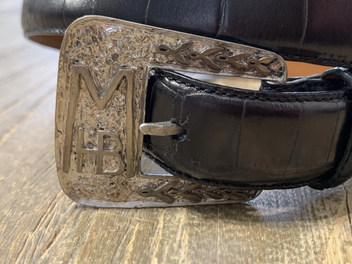Ralph Lauren Women’s Classic Black Leather Belt with Silver Ring Buckle Medium Ralph Lauren Silver Belts for Women for sale | eBay main image 4