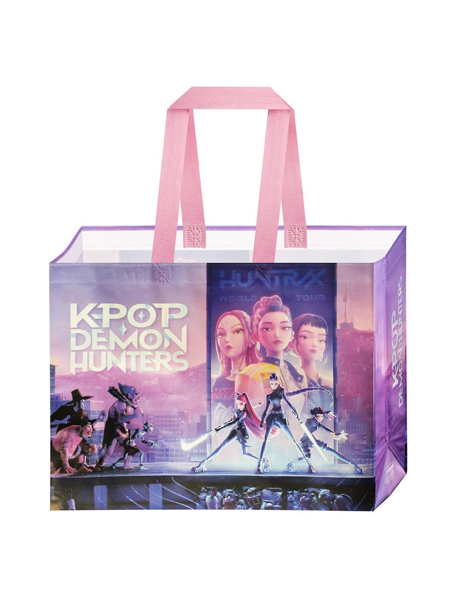 Character  Kids K-Pop Demon Hunters Reusable Tote Bag - K Pop Dmn Hntrs - Image 2
