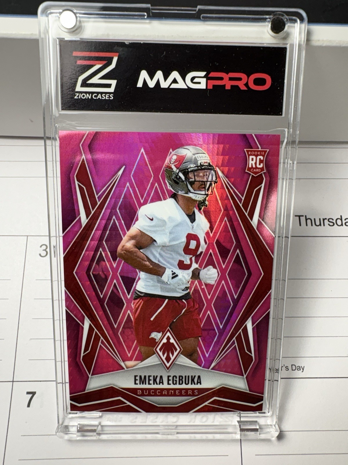 Emeka Egbuka Panini 2025 Phoenix Pink Winter Rookie /299 #225