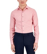 Alfani Mens Medallion Button Down Dress Shirt