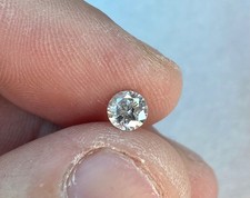 0.53 Carat Fancy Silver Round Brilliant Natural Enhanced Loose Diamond 5.03mm