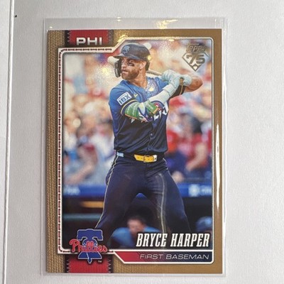 2026 Topps Series 1 Bryce Harper Gold /2026 Philadelphia Phillies #250  