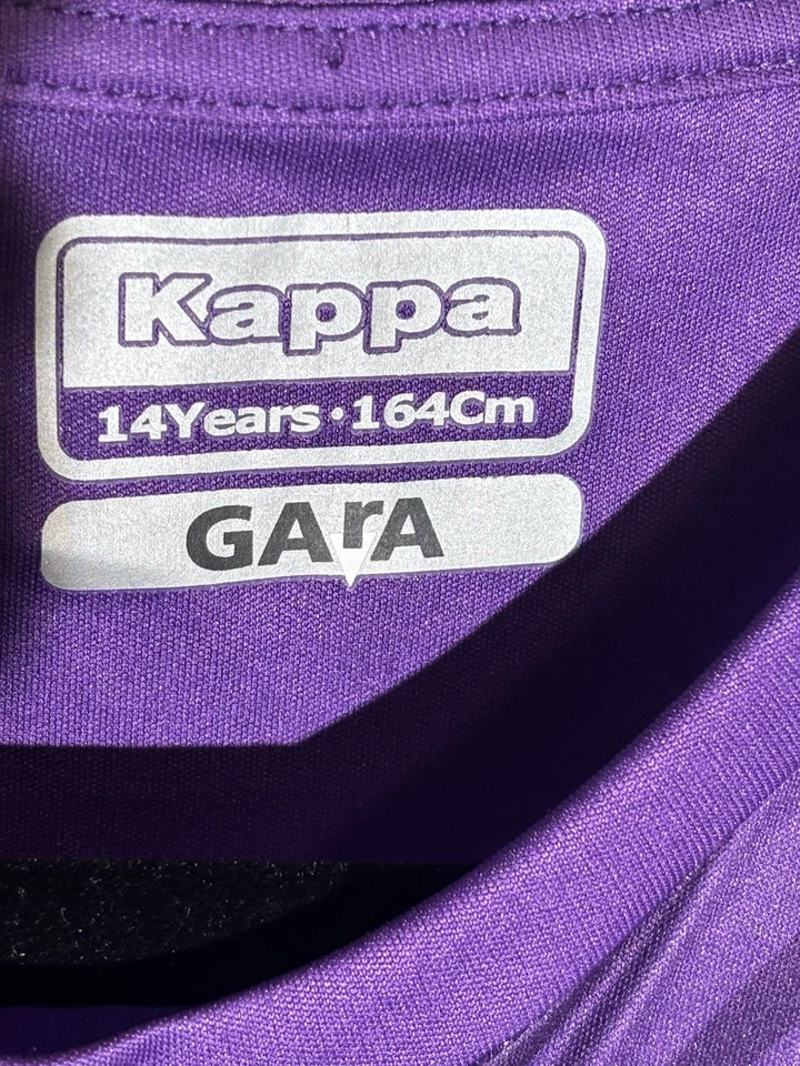  Kappa Fiorentina Jersey Purple Mediacom Youth 14Y (164cm) GARA Line  - Image 2 of 3