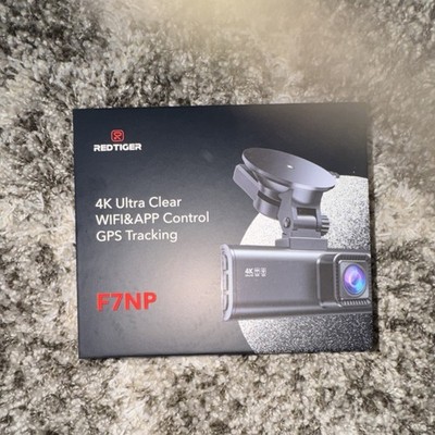 NEW Red Tiger 4K Ultra Clear WiFi & App Control GPS Tracking Dash Cam: F7NP