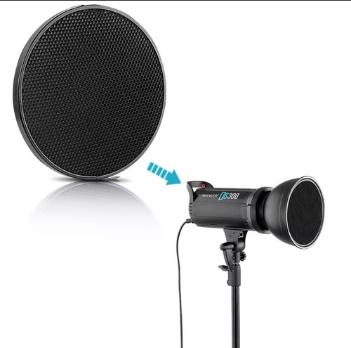Neewer 6.6 inch Honeycomb Grid Set 10 30 50 Degree with 7" Reflector Diffuser - Picture 4 of 6
