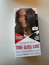 Revlon ColorSilk Tone + Gloss + Care Demi Permanent Hair Color, #1 Black
