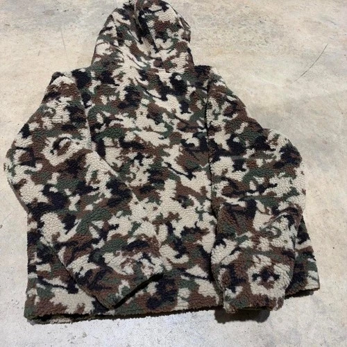 Forever 21 Men's Camo Sherpa Fleece Jacket Size S image 8