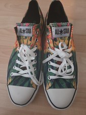 Converse Chuck Taylor All Star "Carbon Flame" Tie-Dye Rasta Style Low Tops NWOB