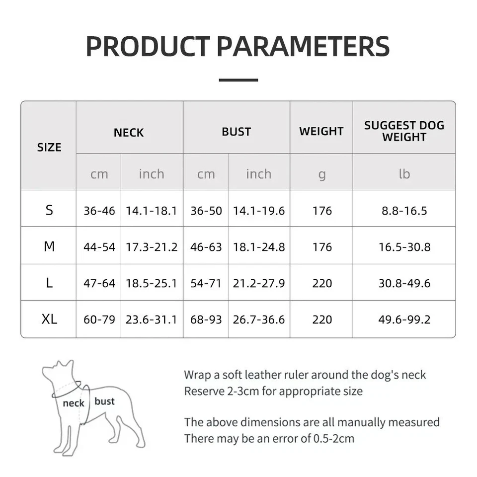 Colete de controle ajustável sem puxar para cães de estimação reflexivo para cães P M grande GG EUA - Imagem 4 de 4