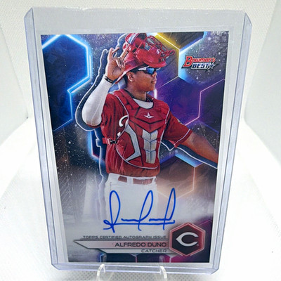 Topps 2023 Bowman's Best Alfredo Duno Auto Best of 2023 Autographs #B23-AD Reds