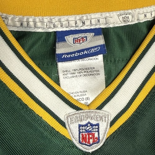 NFL Green Bay Packers Jersey Brett Favre #4 Youth S(8) Reebok Length +2 - Picture 6 of 9