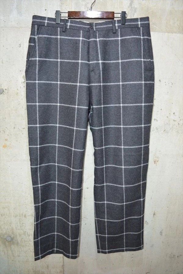 Pantalon pantalon à carreaux en laine suprême 34 D3513